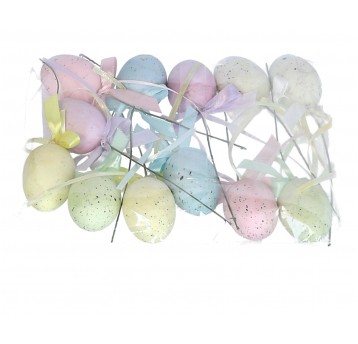 Jajka na piku mix kol.do kompozycji 20cm