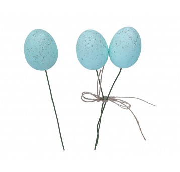 Jajka niebieskie na piku 24cm op=3szt