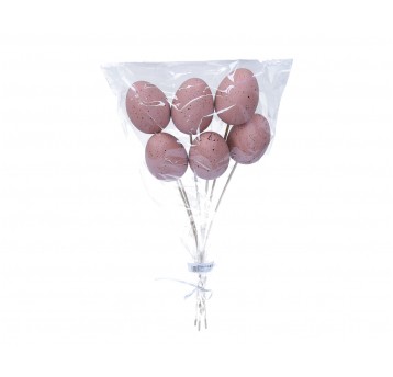 Jajka wielkanocne róźowe na piku 58cm