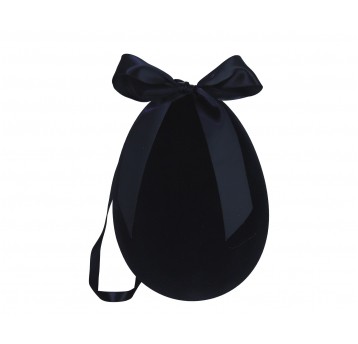 Jajko wielkanocne czarne; wys.26cm, szer.17cm