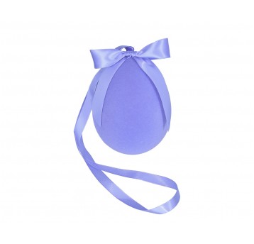 Jajko wielkanocne fioletowe; wys.15cm, szer.10,5cm