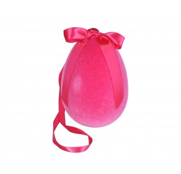 Jajko wielkanocne różowe wys.20cm, szer.13cm