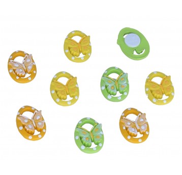 Jajko z motylkiem na przylepcu 9szt1szt=2,5cm/15mm