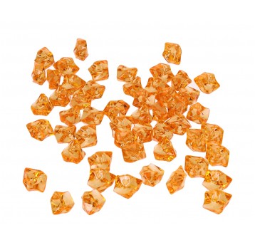 Kamienie nieregul. pomarań. z dziurką 1,5cm/1cm