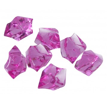 Kamienie nieregularne amarant z dziurką l3cm d2cm