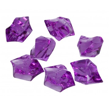 Kamienie nieregularne fiolet z dziurką l3cm d2cm