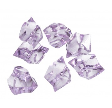 Kamienie nieregularne j. fiol z dziurką l3cm d2cm