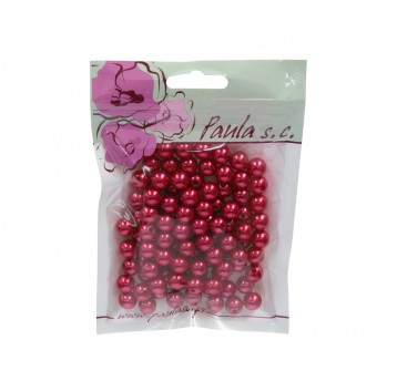 Korale 10mm bordowe