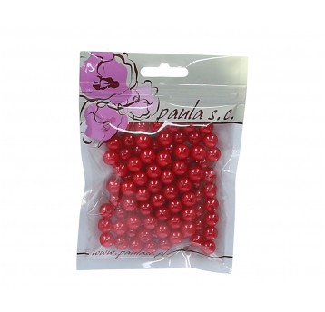 Korale 10mm czerwone op= 90szt