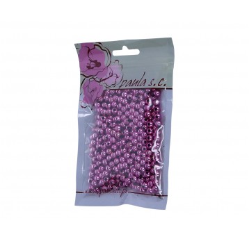 Korale 6 mm fiolet metal.op=400szt
