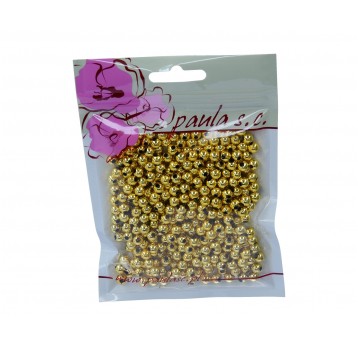 Korale 6 mm złote metalik op=400szt