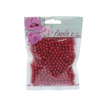 Korale 6mm bordowe op=400 szt