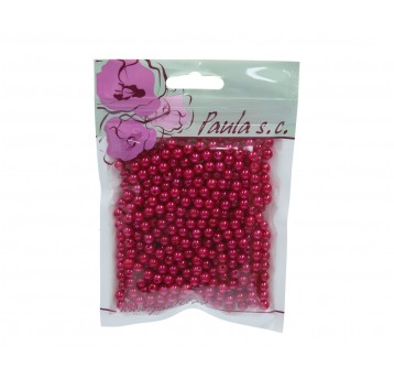 Korale 6mm bordowe op=400szt