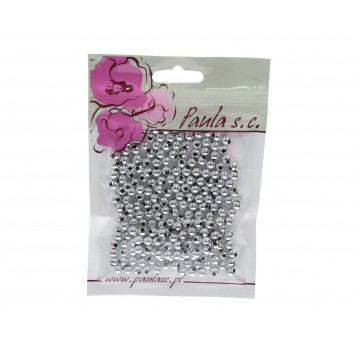 Korale 6mm srebne met.op=400szt