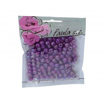 Korale 8 mm lawendowe