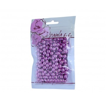 Korale 8mm fiolet metal. op=190szt