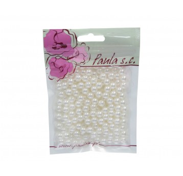 Korale 8mm kremowe op=190szt