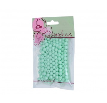 Korale 8mm miętowe matowe op=190szt