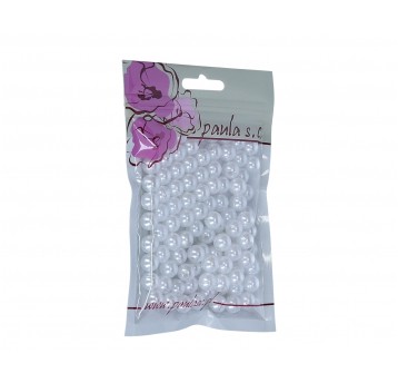 Korale biale 10mm.op=190szt