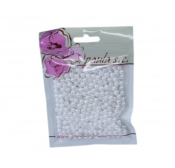 Korale białe 6mm op=400szt