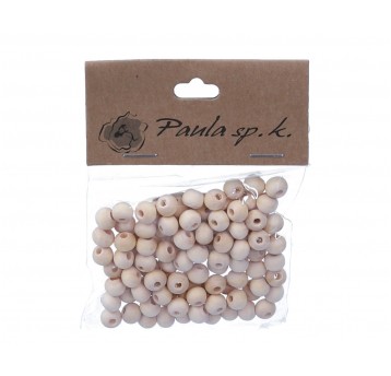 Korale drewniane naturalne 0,8 cm 1op.=100szt.