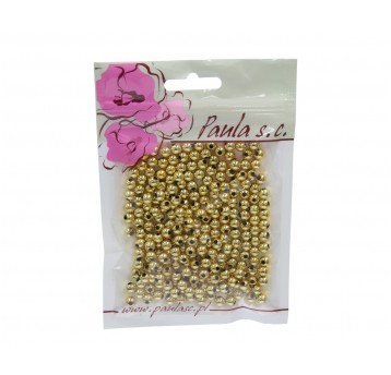 Korale j.złote met. szt.6mm op=400szt