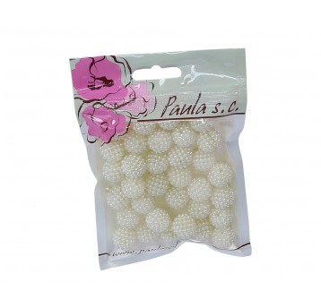 Korale kremowe jezyki 16mm