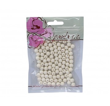 Korale kremowe matowe 8mm op=190szt