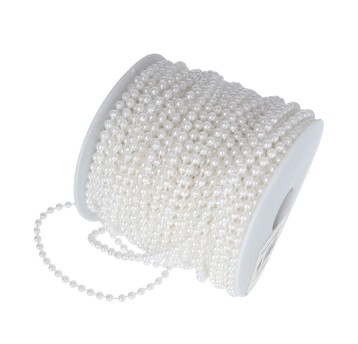 Korale na rolce białe 4mm x 40m
