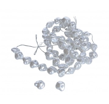 Korale perlowe-nieregul 20mm cena za op.