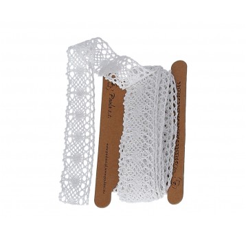 Koronka bawełniana biała 460cm /3cm