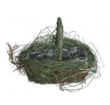 Koszyczek z ratanu zielonego 22cm/20cm/11cm