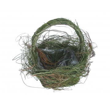 Koszyczek z ratanu zielonego 23cm/15cm/15cm