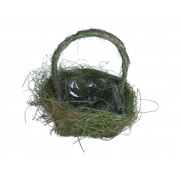 Koszyczek z ratanu zielonego 26cm/20cm/17cm