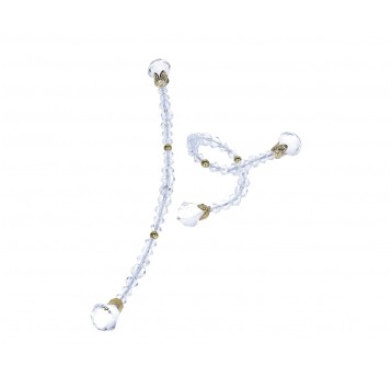 Kryształki na druciku do kompozycji 26cm