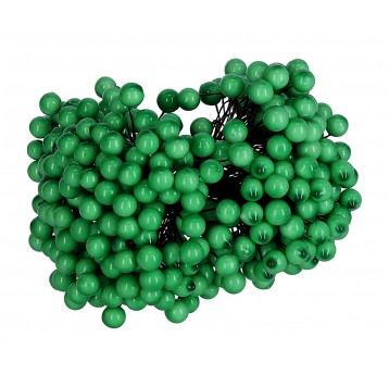 Kulki ozdobne zielone op=10 pęczków śr.15cm