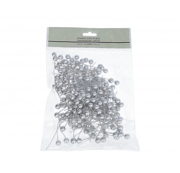 Kulki srebrne 8mm 200szt l 6,5cm