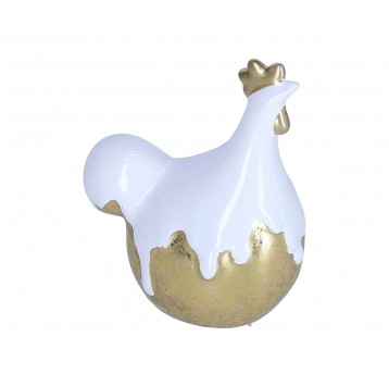 Kura biało-złota do kompozycji 16cm/13cm