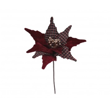 Kwiat poinsecji do kompozycji 60cm