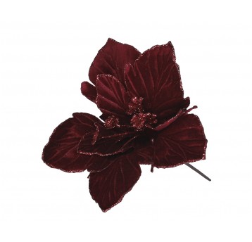 Kwiat poisencji bordo 35cm