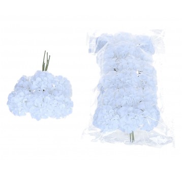 Kwiaty białe na piku do kompozycji op=4 pęczki