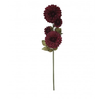 Kwiaty bordowe ozdobne do dekoracji 130cm