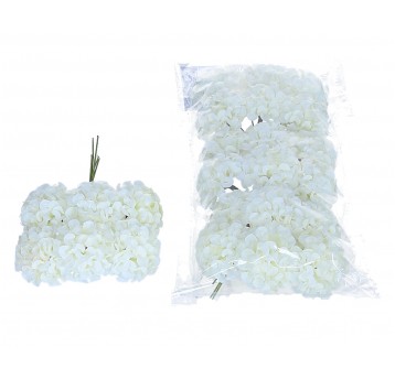 Kwiaty kremowe na piku do komopozycji op=4 pęczki