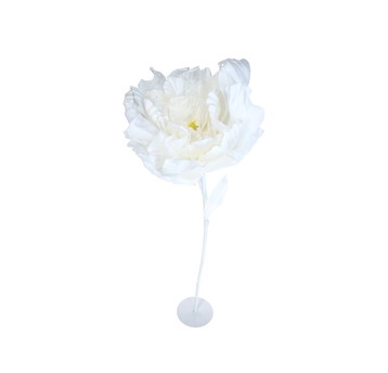 Kwiaty piankowe white 100cm +łodyga + stojak