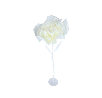 Kwiaty piankowe white 80cm + stojak + łodyga