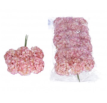 Kwiaty róźowe na piku do kompozycji op=4 pęczki