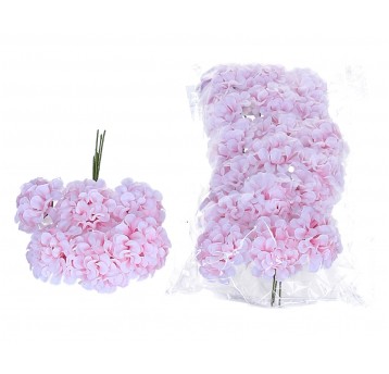 Kwiaty róźowe na piku do kompozycji op=4 pęczki