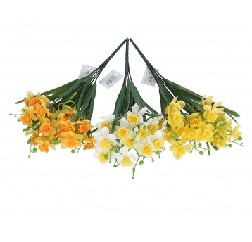 Kwiaty z materiałów włókienniczych 38cm