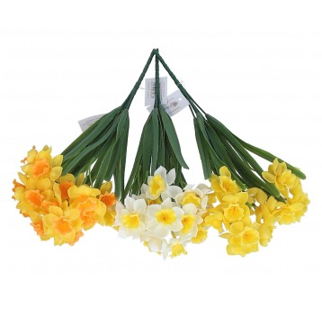 Kwiaty z materiałów włókienniczych 40cm