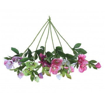 Kwiaty z materiałów włókienniczych do kompoz.52cm